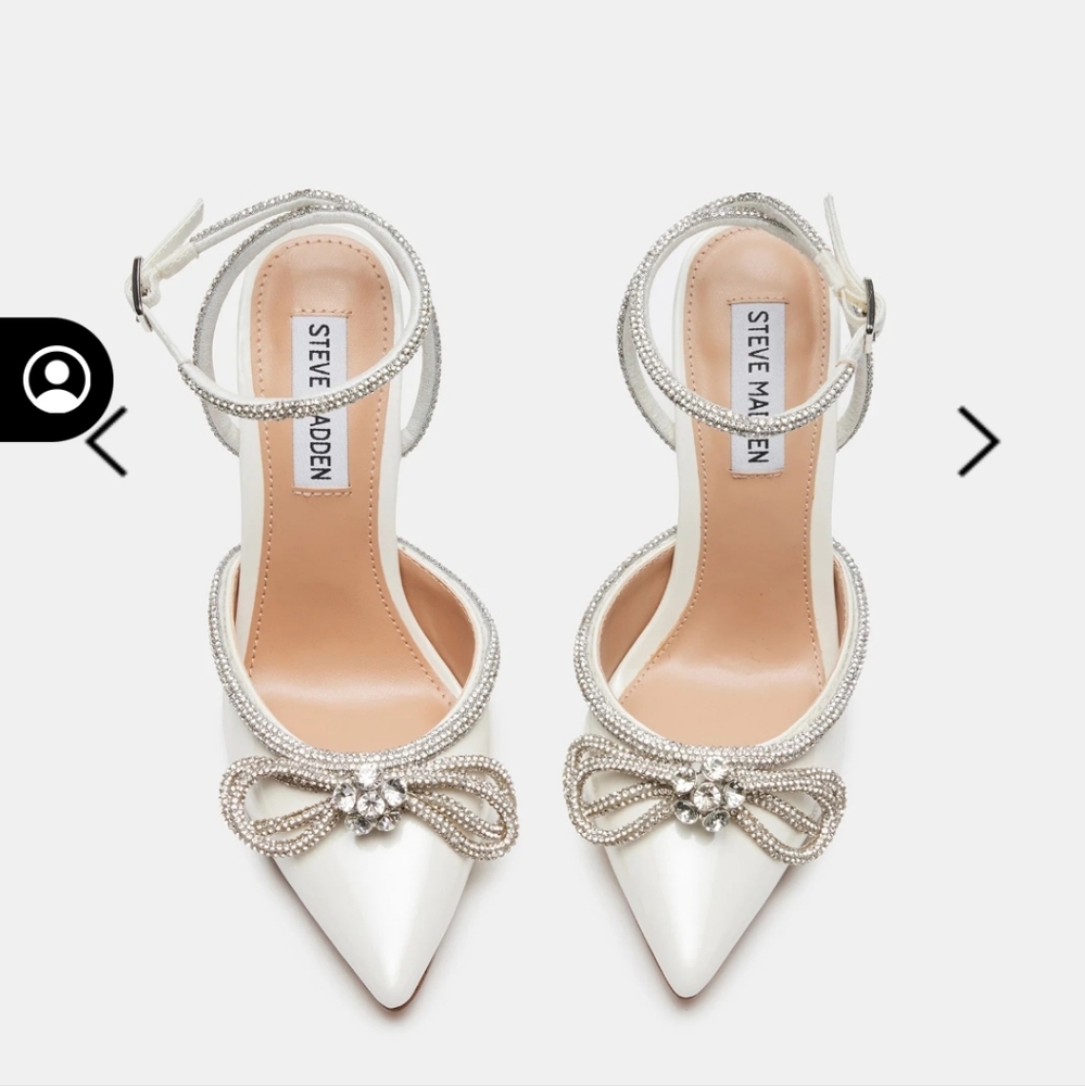 Steve Madden Viable Off White Heels Size 8